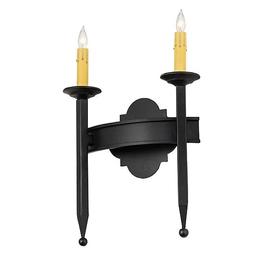 2nd Ave Lighting 12″ Wide Fascia 2 Light Wall Sconce