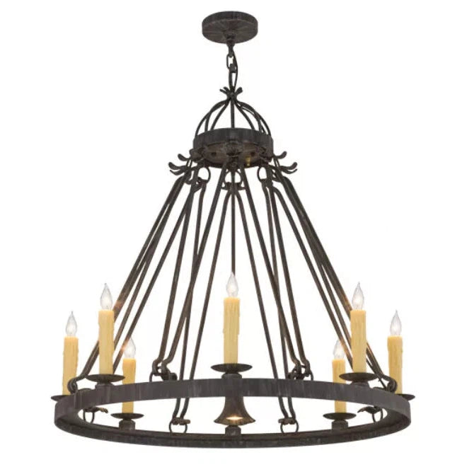 2nd Ave Lighting 36″ Lakeshore 8 LT with Downlight Chandelier