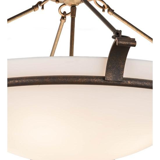 2nd Ave Lighting Almeria 32" Semi-Flushmount in Gilded Tobacco Finish