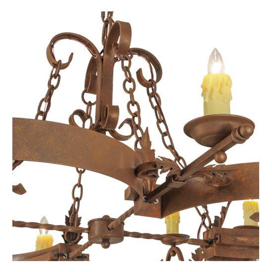 2nd Ave Lighting Andorra 60" Wide 12 LT Chandelier in Antique Rust