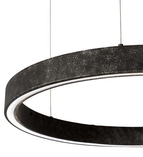 2nd Ave Lighting Anillo 24" Halo Pendant in Gunmetal Finish
