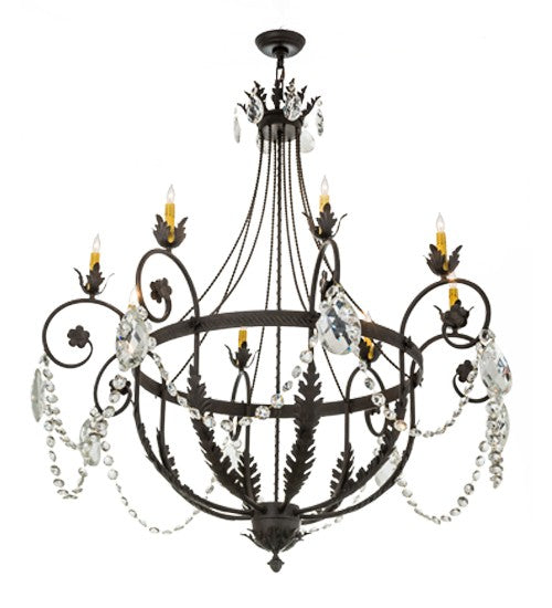 2nd Ave Lighting Antonia 25" Wide 8 LT Chandelier in Chestnut Finish