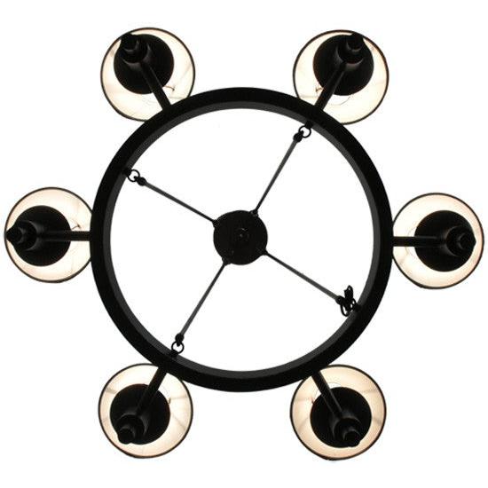 2nd Ave Lighting Calais 36" Wide 6 LT Chandelier in Mahogany Bronze