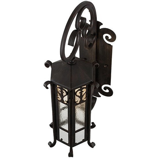 2nd Ave Lighting Caprice 9" Lantern Wall Sconce in Weathered Red Finish