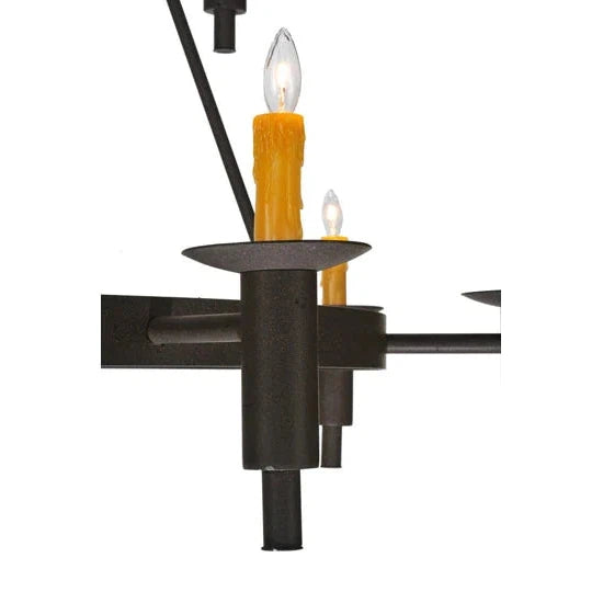 2nd Ave Lighting Carella 60" 20-Light E12 Base Dark Roas 3-Tier Chandelier
