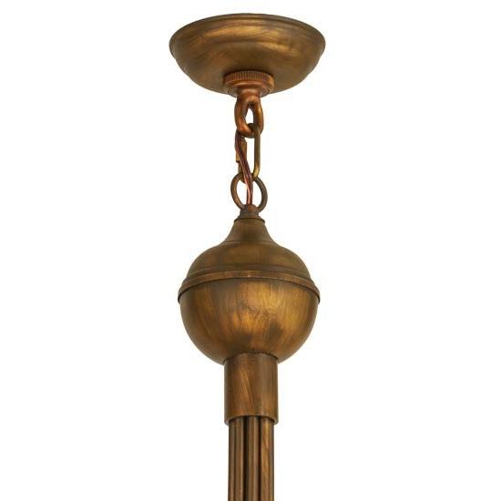 2nd Ave Lighting Cheal 36" Wide 8 Lt Chandelier in Antique Brass Matte Finish