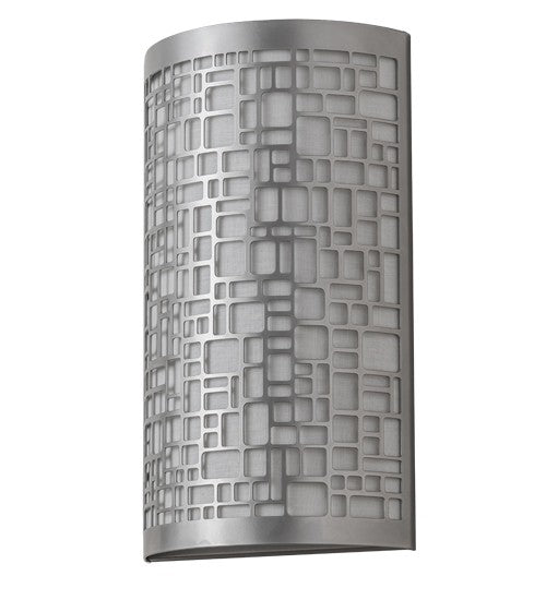 2nd Ave Lighting Cilindro 10" Deco Wall Sconce in Nickel Finish