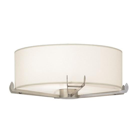 2nd Ave Lighting Cilindro 22" Structure Flushmount in Brushed Nickel Finish