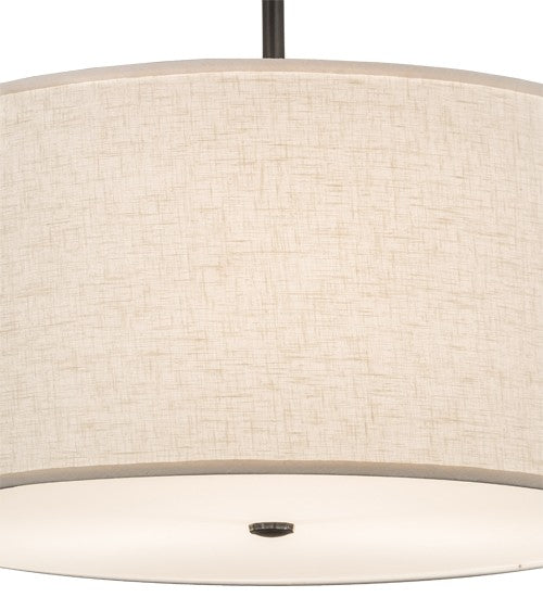 2nd Ave Lighting Cilindro 24" Textrene Pendant in Charcoal Grey Finish