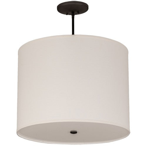 2nd Ave Lighting Cilindro 24" Wide Textrene Pendant in Oil Rubbed Bronze Finish