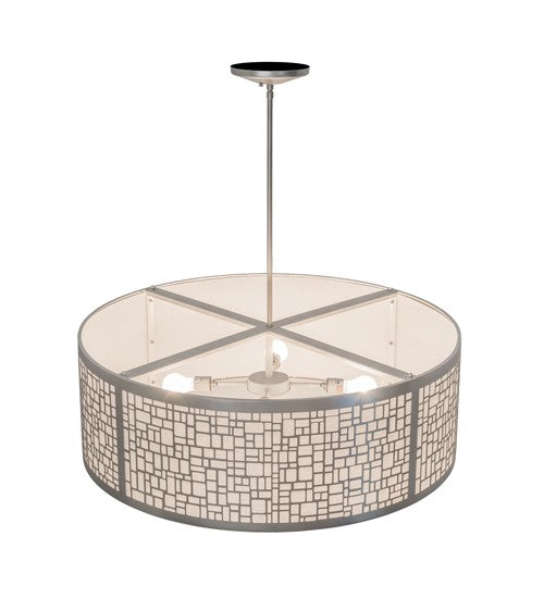 2nd Ave Lighting Cilindro 36" Deco Pendant in Nickel Finish