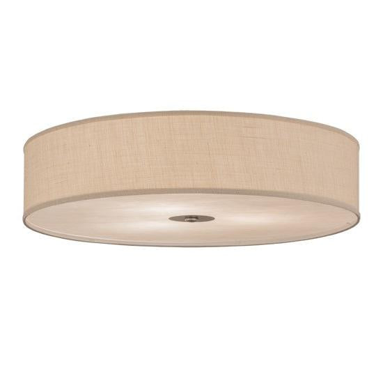 2nd Ave Lighting Cilindro 36" Textrene Flushmount in Nickel Finish