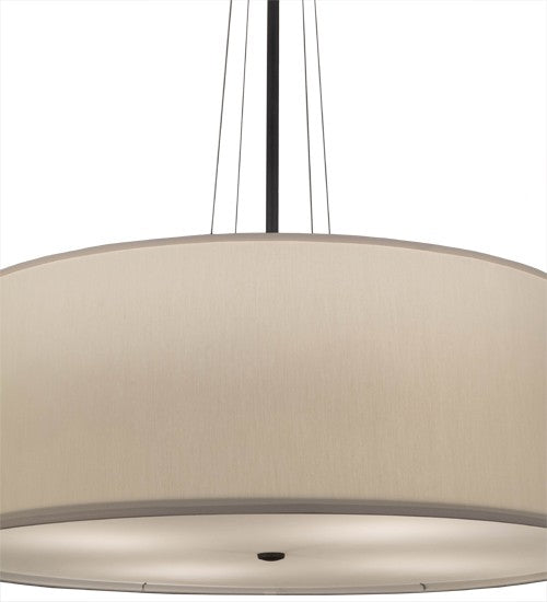 2nd Ave Lighting Cilindro 36" Textrene Pendant in Pewter Finish