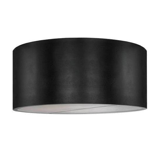 2nd Ave Lighting Cilindro 60" Vinyl Flushmount in Textured Black Finish