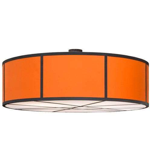 2nd Ave Lighting Cilindro 84" Cross Hatched Pendant With Timeless Bronze Finish