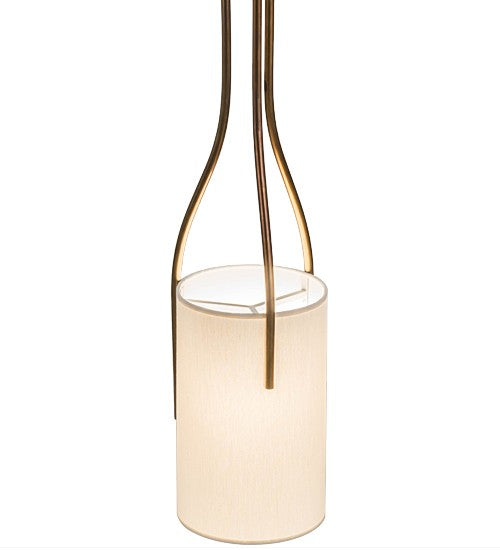 2nd Ave Lighting Cilindro 9" Triad Pendant in Vintage Brass Finish