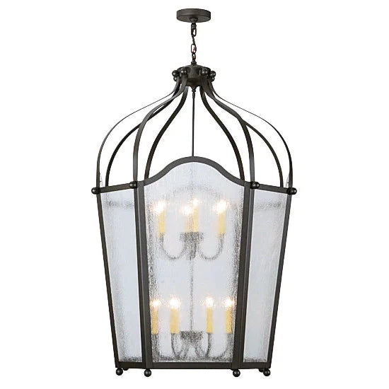 2nd Ave Lighting Citadel 42" 12-Light Rainstone Idalight Lens Oil Rubbed Bronze Pendant Light