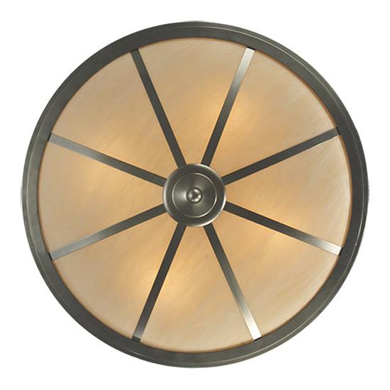 2nd Ave Lighting Commerce 30" Fleshtone Idalight Nickel Semi-Flush Mount Lighting