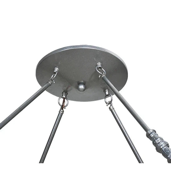 2nd Ave Lighting Commerce 48" Fleshtone Idalight Nickel Semi-Flush Mount Lighting