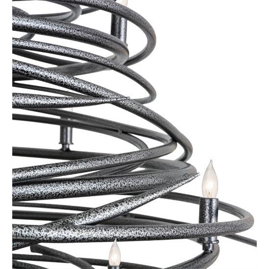2nd Ave Lighting Cyclone 42" Wide 20 LT Chandelier With Cosmic Silver Vein Finish