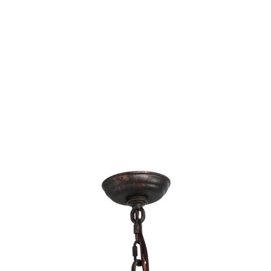 2nd Ave Lighting Delano 36" 8-Light Hand-Forged Iron Hardware Cajun Spice Finish Chandelier