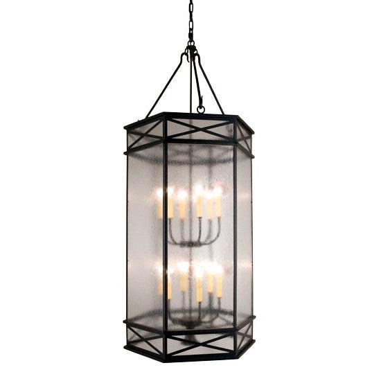 2nd Ave Lighting Gina 27" Wide 12 Light Pendant in Blackwash Finish