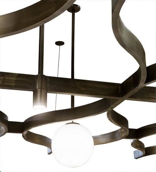 2nd Ave Lighting Grand Illumina 411" Bola Oblong Chandelier in Antique Copper Finish