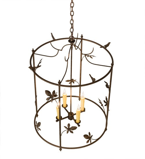 2nd Ave Lighting Jillian 25" Wide 4 Light Pendant in Gilded Tobacco Finish