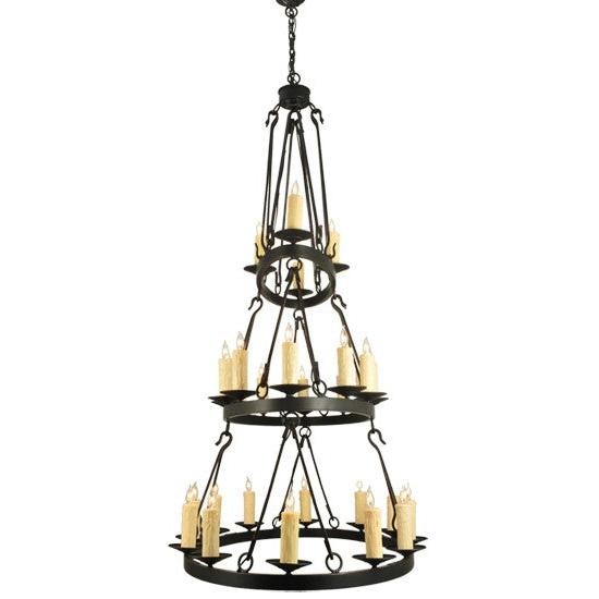 2nd Ave Lighting Kenosha 60" 28 LT Three Tier Oblong Chandelier