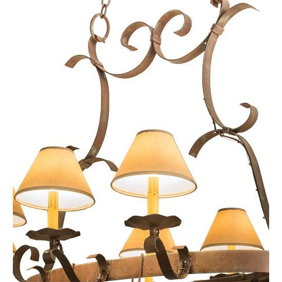 2nd Ave Lighting Laramie 54" Long 8 Light Pot Rack in Capri Finish