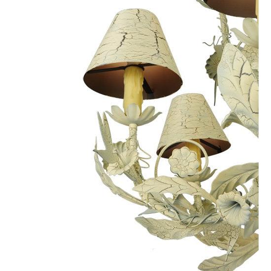 2nd Ave Lighting Le Printemps 52" Wide 12 LT Chandelier With Custom White Crackle Finish