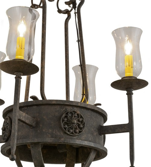 2nd Ave Lighting Lorenzo 24" Wide 4 Light Chandelier in Coffee Bean Finish