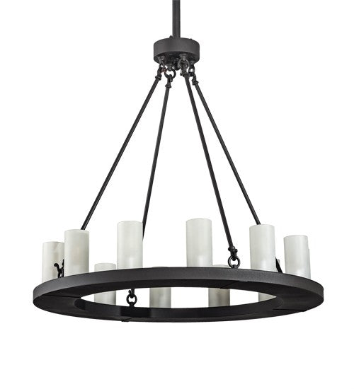 2nd Ave Lighting Loxley 36" Wide 12 Light Chandelier in Wrought Iron Finish
