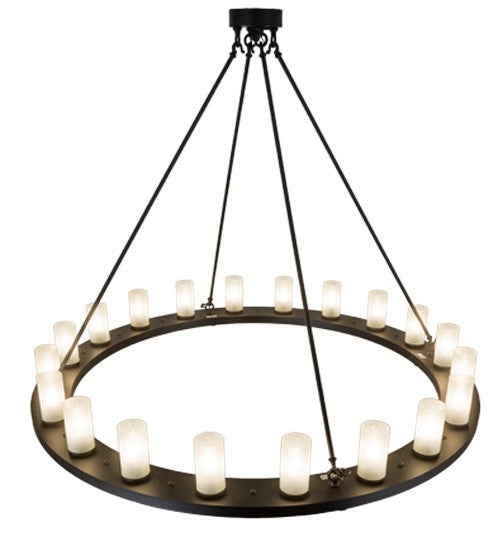 2nd Ave Lighting Loxley 60" Wide 20 LT Chandelier in Blackwash Finish
