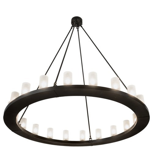 2nd Ave Lighting Loxley 60" Wide 20 Light Chandelier in Blackwash Finish