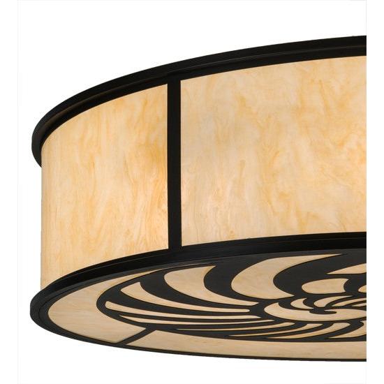 2nd Ave Lighting Nautilus 60" Flushmount in Blackwash Finish