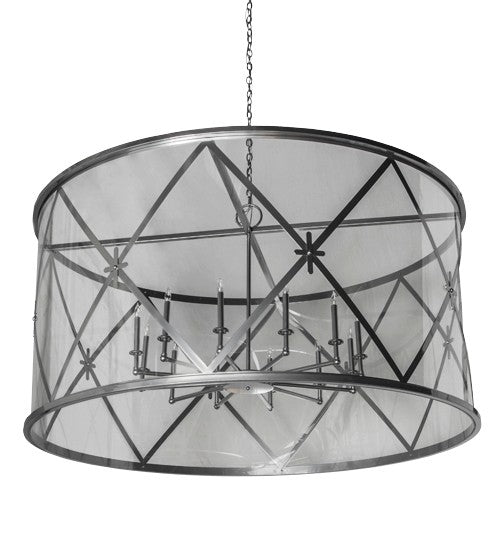 2nd Ave Lighting Penelope 72" Wide 12 Light Pendant in Extreme Chrome Finish