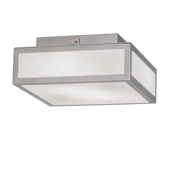 2nd Ave Lighting Quadrato 12" Flushmount in Polished Nickel Finish