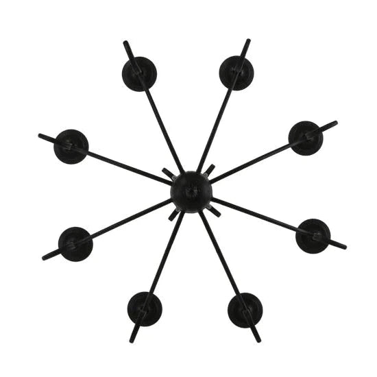 2nd Ave Lighting Sienna 36" 8-Light E12 Base Blackwash Chandelier