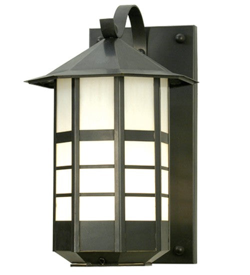 2nd Ave Lighting Tyrolean 11" Wide Lantern Wall Sconce in Craftsman Brown Finish