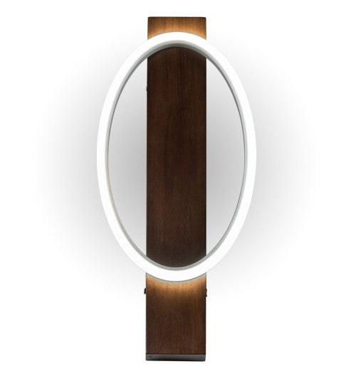 2nd Ave Lighting Ursula 8" Wide Wall Sconce in Satin Wood Finish