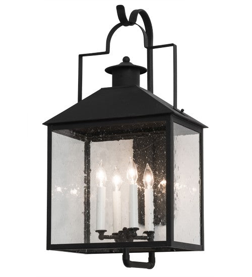 2nd Ave Lighting Vaculin 14" Wide 4 Light Wall Sconce in Matte Black