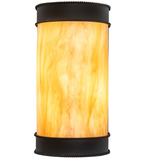 2nd Ave Lighting Wyant 8" Wide Wall Sconce in Wrought Iron Finish