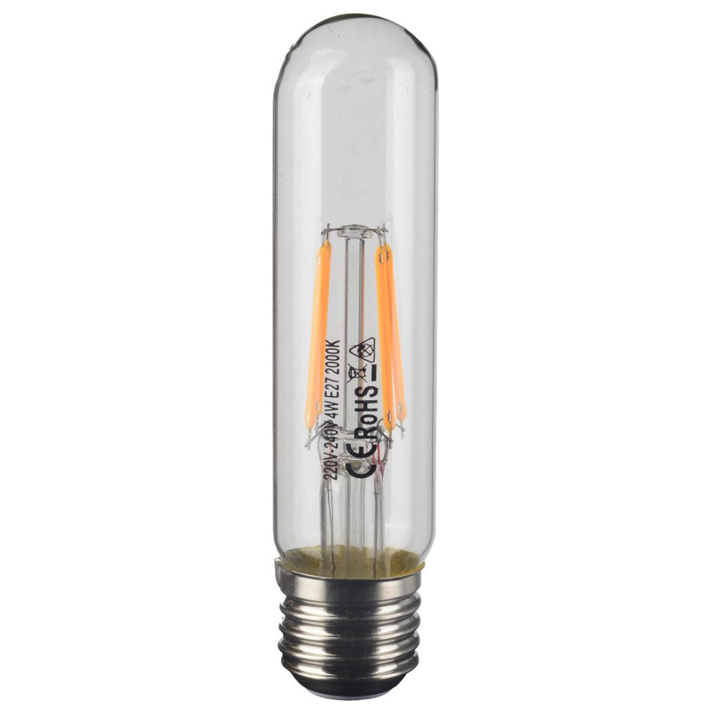A&B Home 1" x 5" Bundle of 149 Tubular-Shaped T30 Filament Led Clear Bulb 4 Watts Fits E26 Fixture