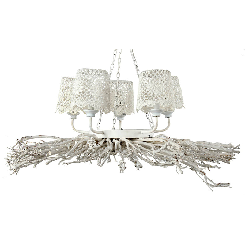 A&B Home Bundle of 11 37" x 12" White and Tree Branch Chandelier