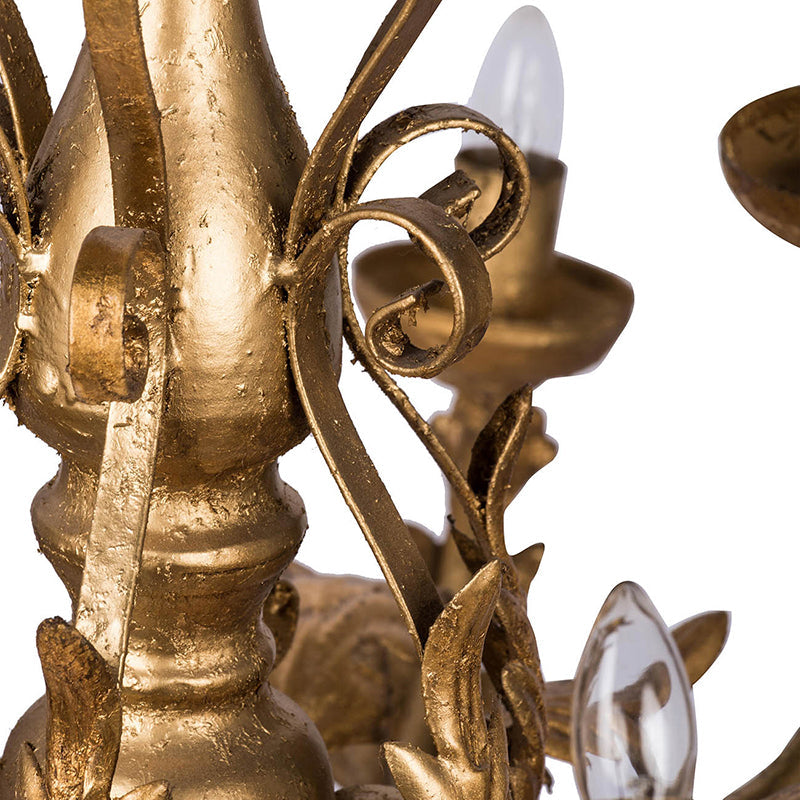 A&B Home Bundle of 4 33" x 25" Vintage Gold Chandelier