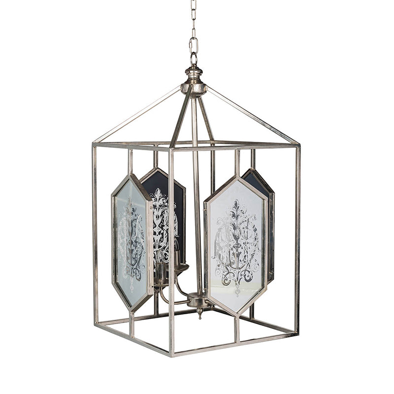 A&B Home Bundle of 5 17" x 33" Vintage Stainless Steel Chandelier