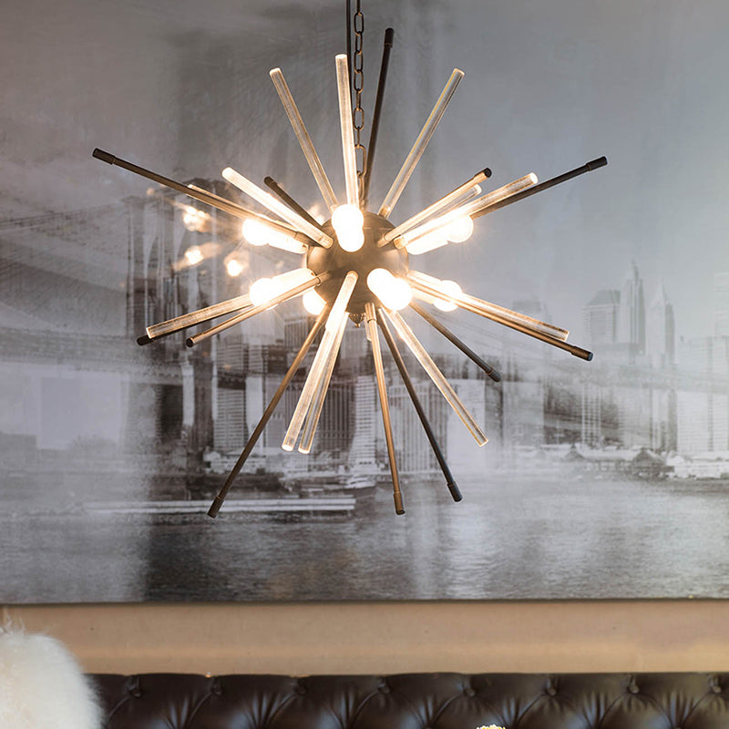 A&B Home Bundle of 8 Estrella 32" x 29" Black Pendant Lighting