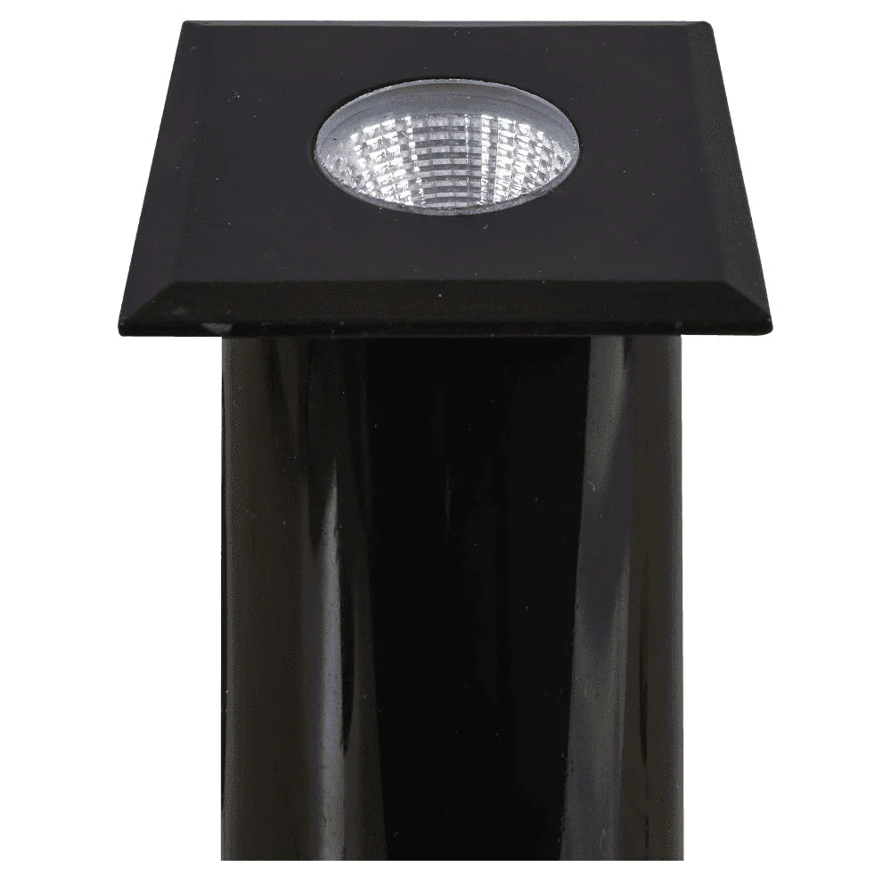 Abba Lighting 3W LED AC/DC 12V COB 3000K Black Stainless Steel Well Light