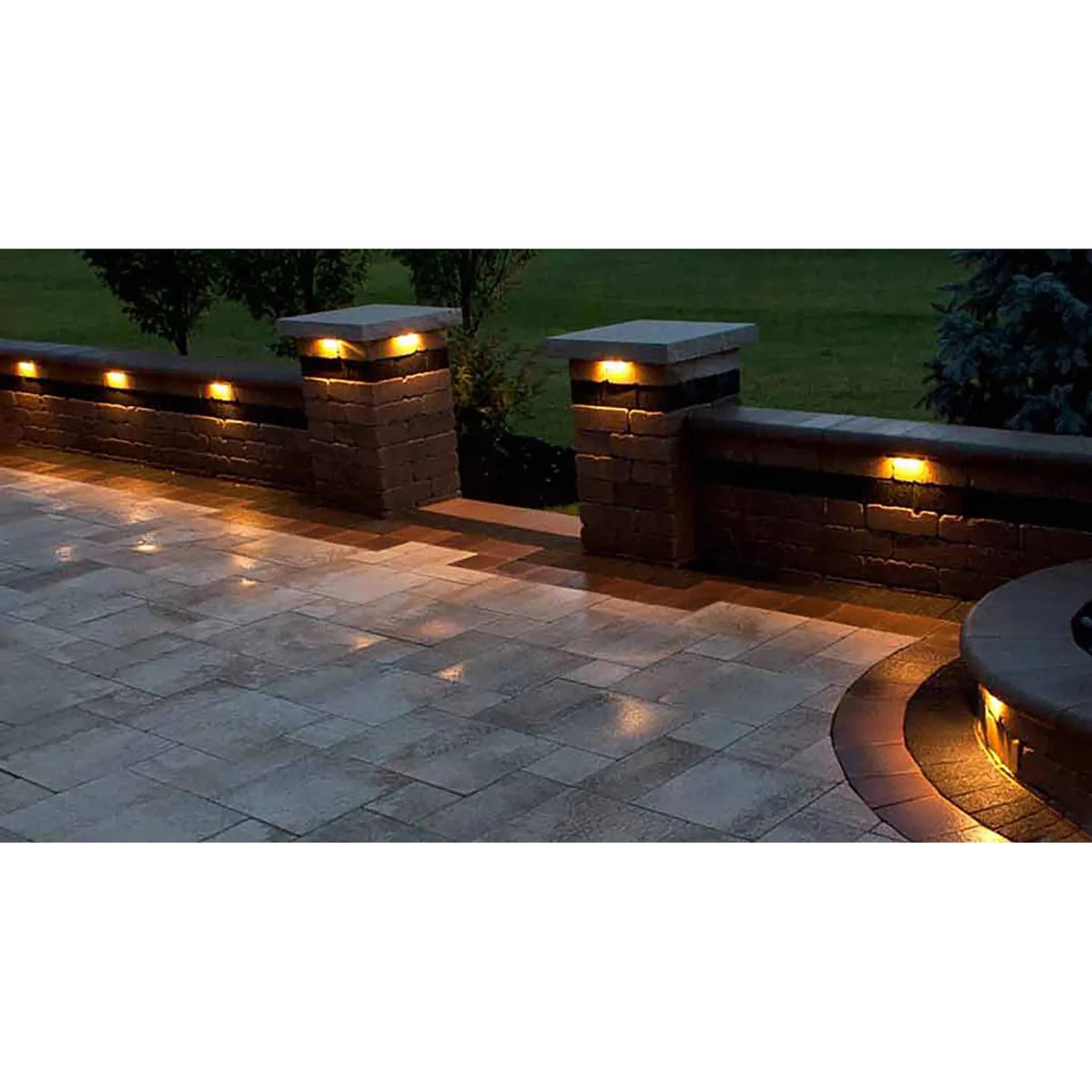 Abba Lighting STA04 8W AC/DC LED 12V 5000K Brown Aluminum Step Deck Light